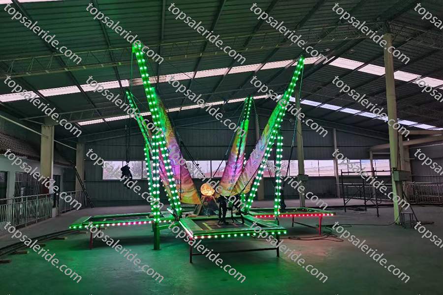 4 people inflatable bungee jumping rides for sale