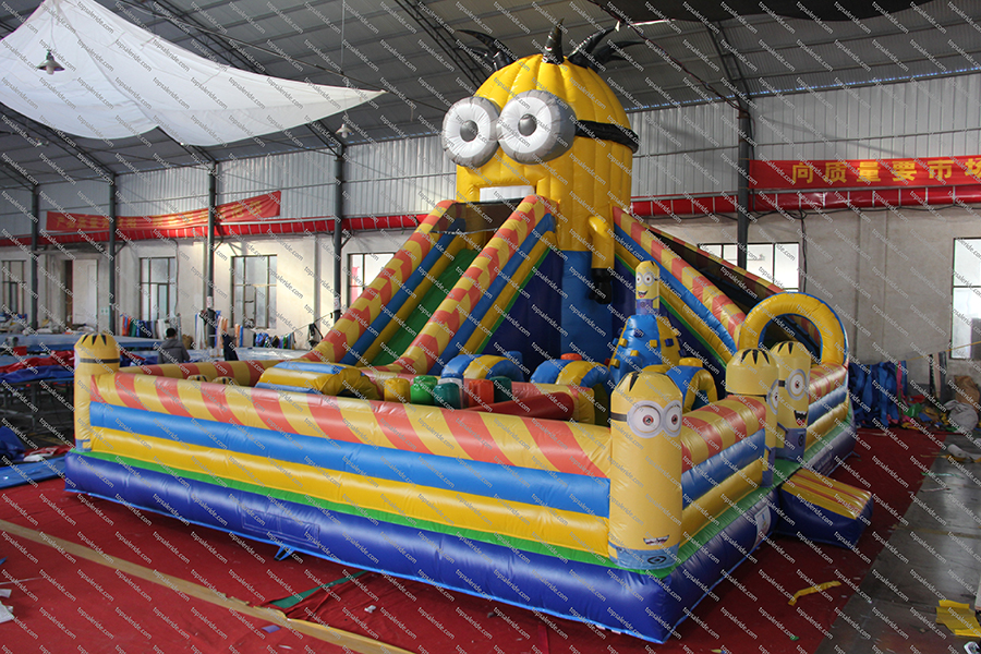 Little Yellow Man Paradise Bouncy Castle for Sale 11X8X8M